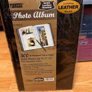PIONEER Black Leather Photo Album